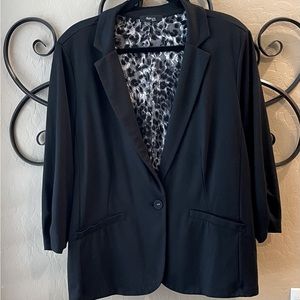 Style And Company Women Black Blazer Jacket 3X